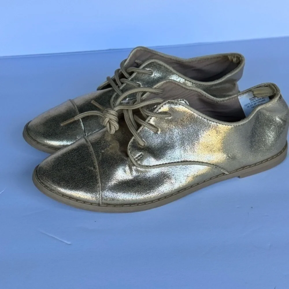 Gymboree Kitty in Pink Girls Gold OxFord size 2